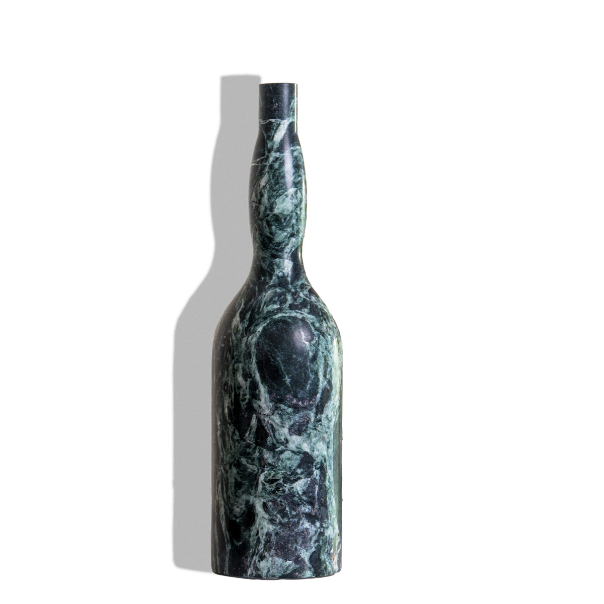 India green marble sculptural bottle form image 4 of 5