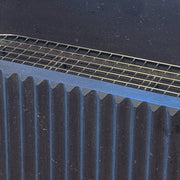 Fluted Farmhouse SInk with SInk Grid detail