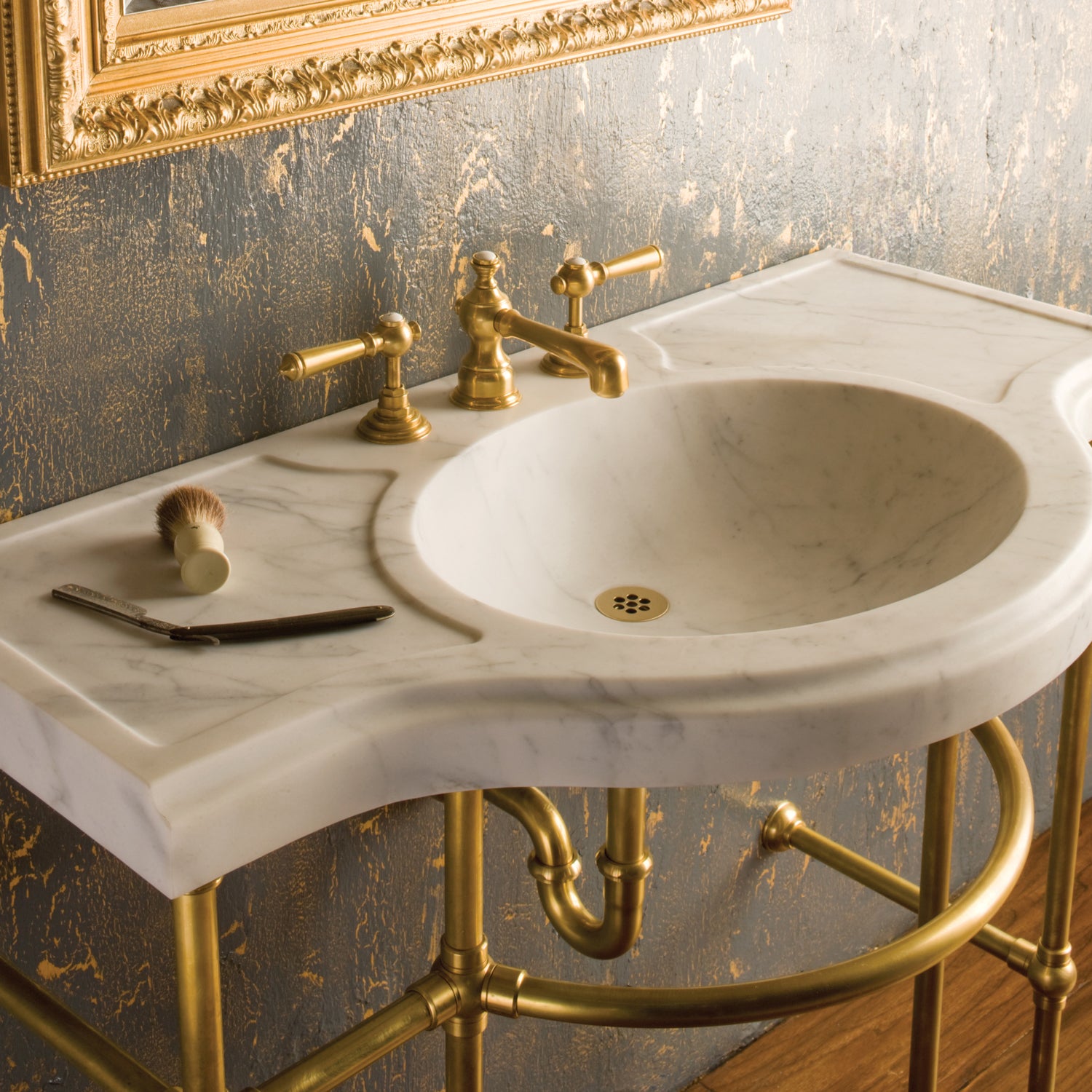 Renaissance Vanity Sink Luna Bianca Marble