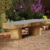 Gray Granite Natural Boulder Bench