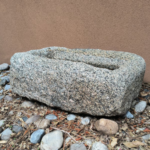 Stone Forest  hand chiseled Antique Trough used as garden ornament or planter image 4 of 4