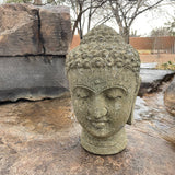Buddha Head  in Verde Basalt