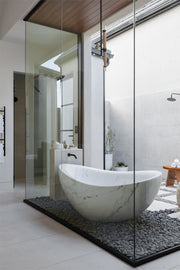 Papillon Bathtub in Carrara Marble