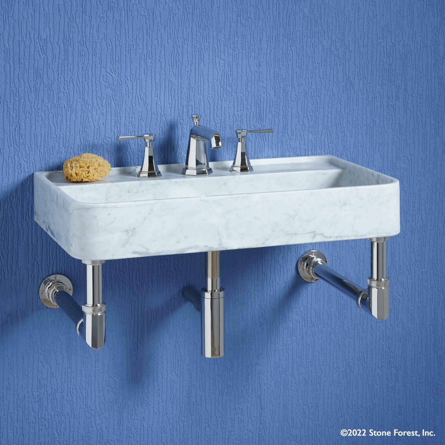 Lumbre Bath Sink on Facet Wall Unit