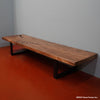 Acacia Bench with Metal Legs