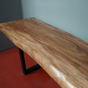 Stone Forest Acacia Console Table with metal legs is truly unique piece. image 3 of 3