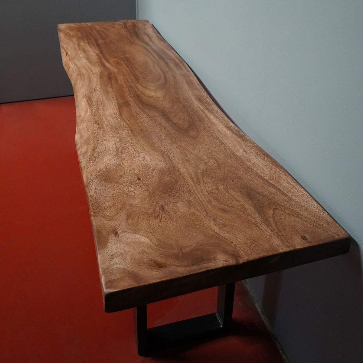Stone Forest Acacia Console Table with metal legs is truly unique piece. image 2 of 3