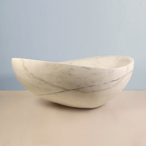 Stone Forest free standing  Papillon Bathtub in luna bianca marble image 11 of 11