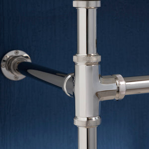 detail of Elemental Facet fittings in polished nickel image 2 of 3
