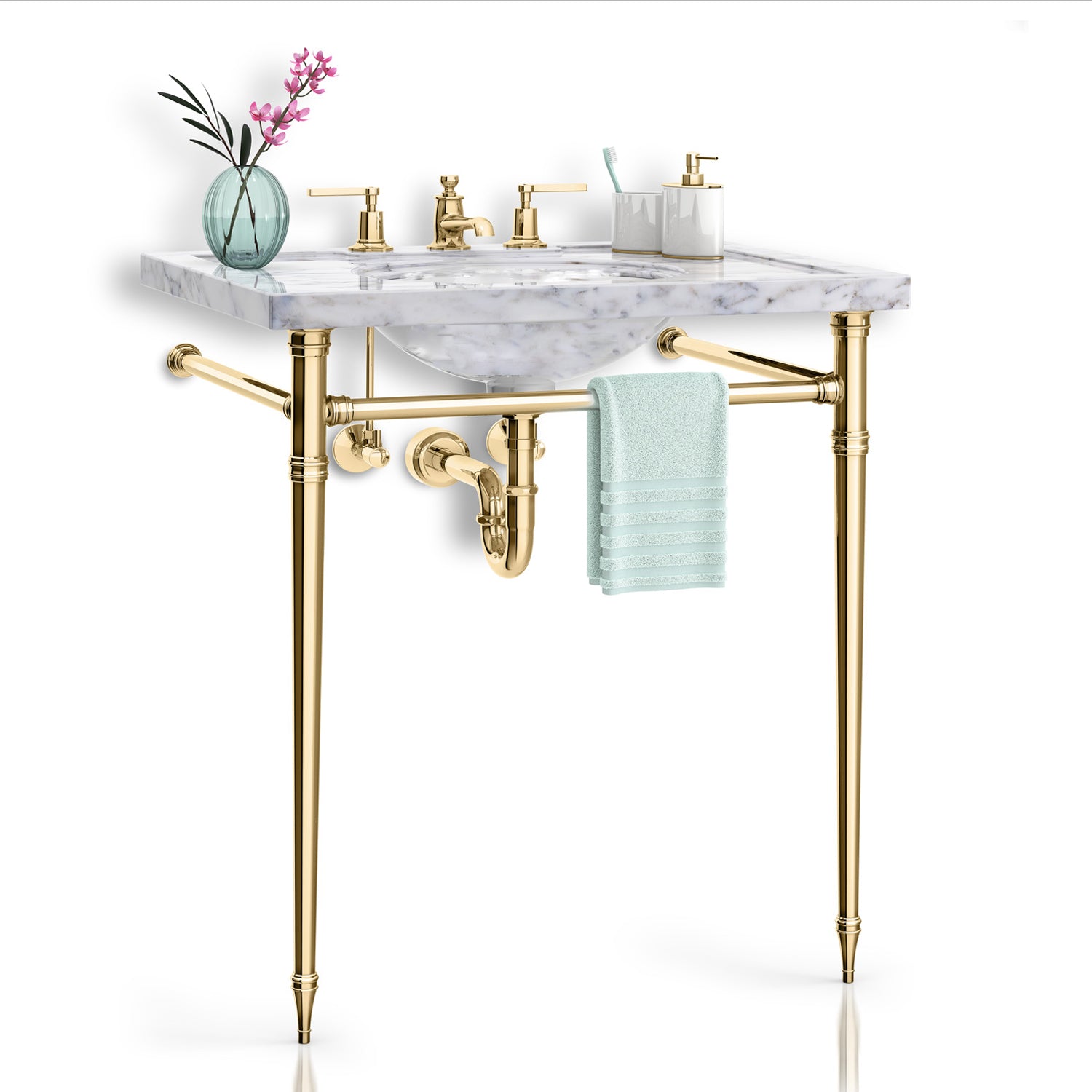 Vintage Washbasin Bath Sink carrara marble