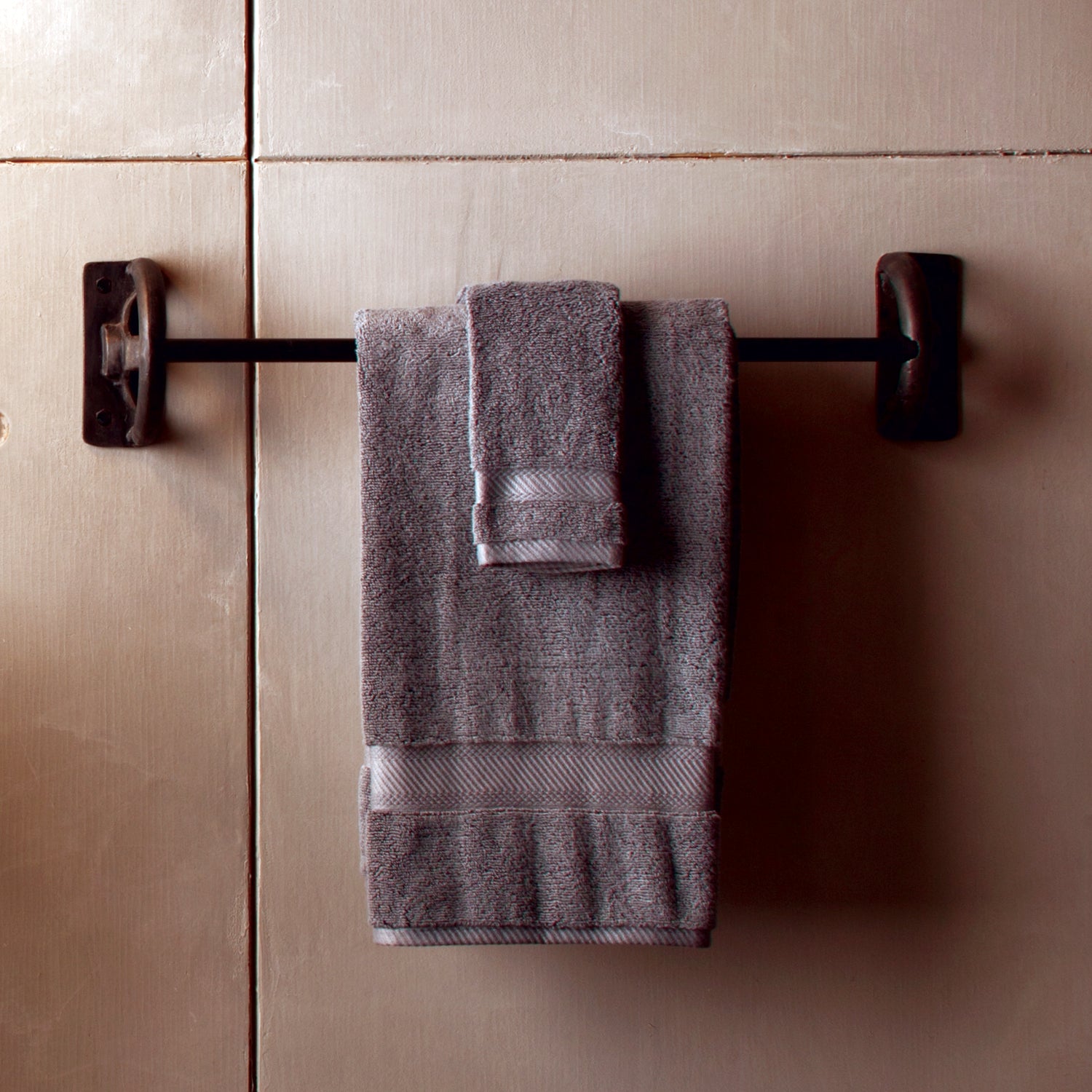 Stone Forest Industrial towel bar is part of the Industrial Collection Accessories forged from iron