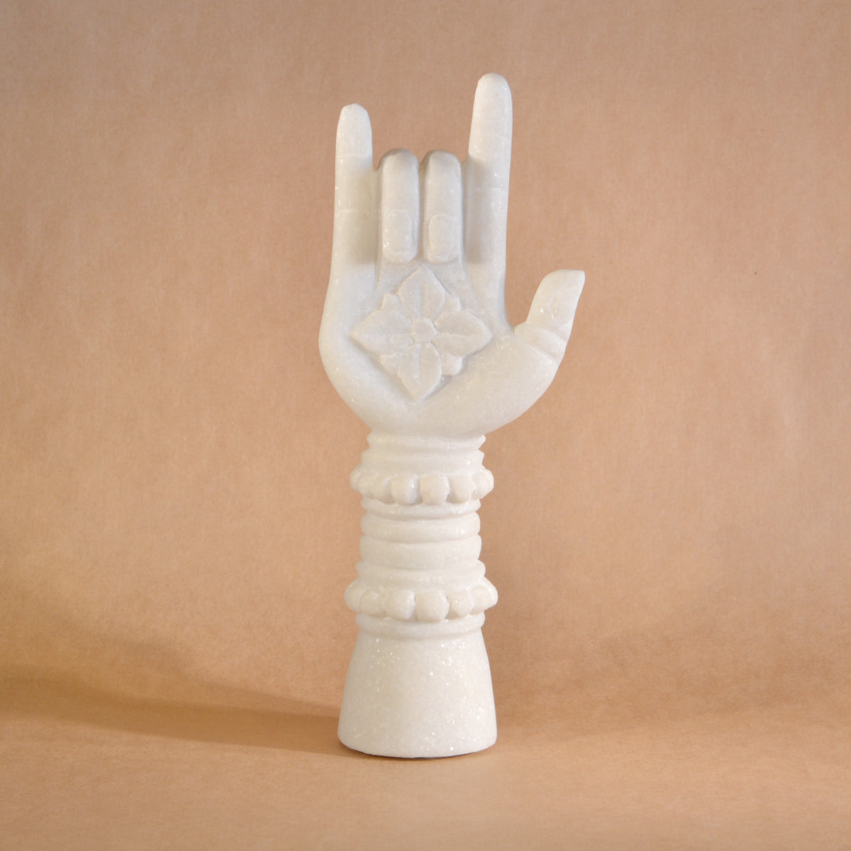 Buddha Hand carved from White Marble image 4 of 7