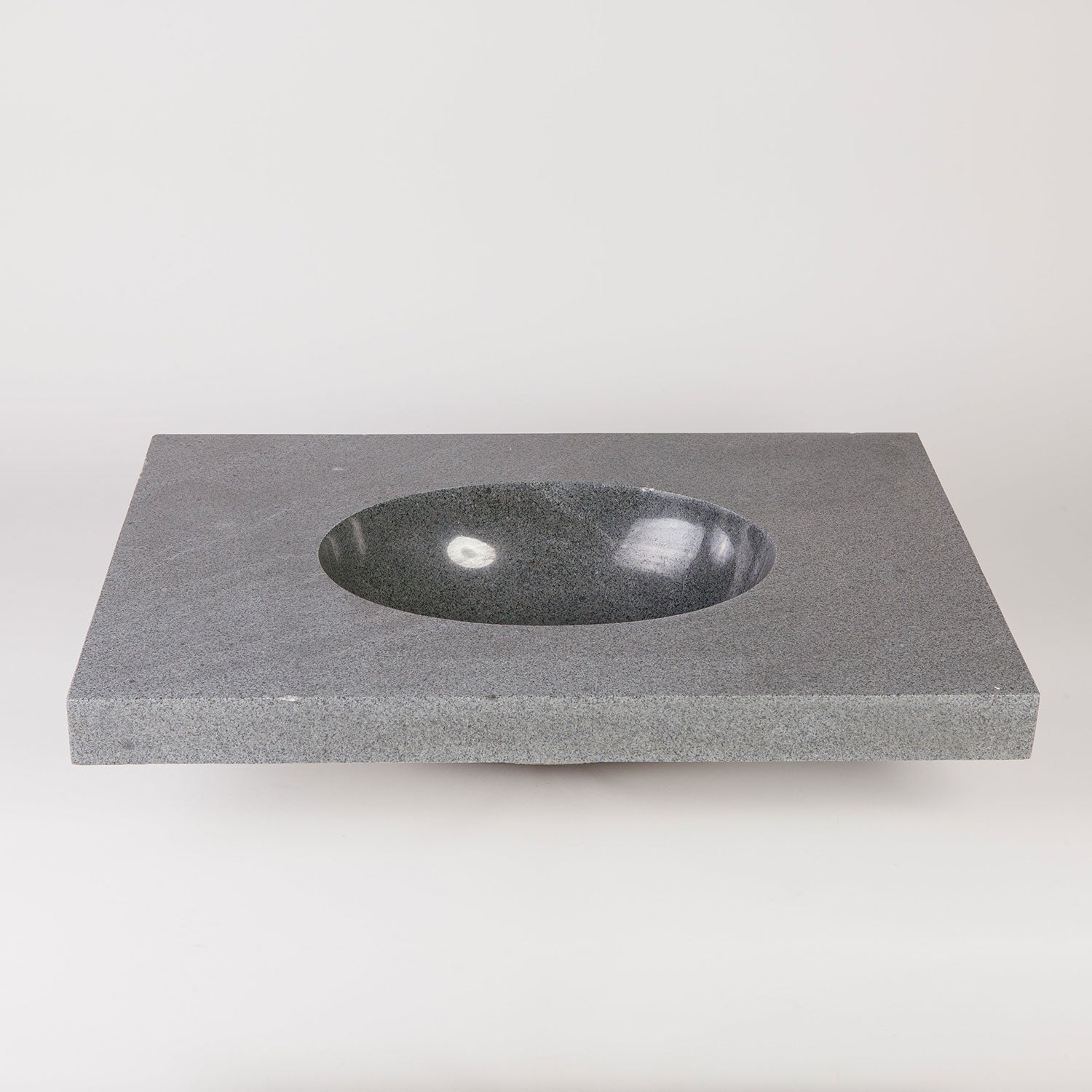 Integral Sink with countertop in Blue-Gray Granite