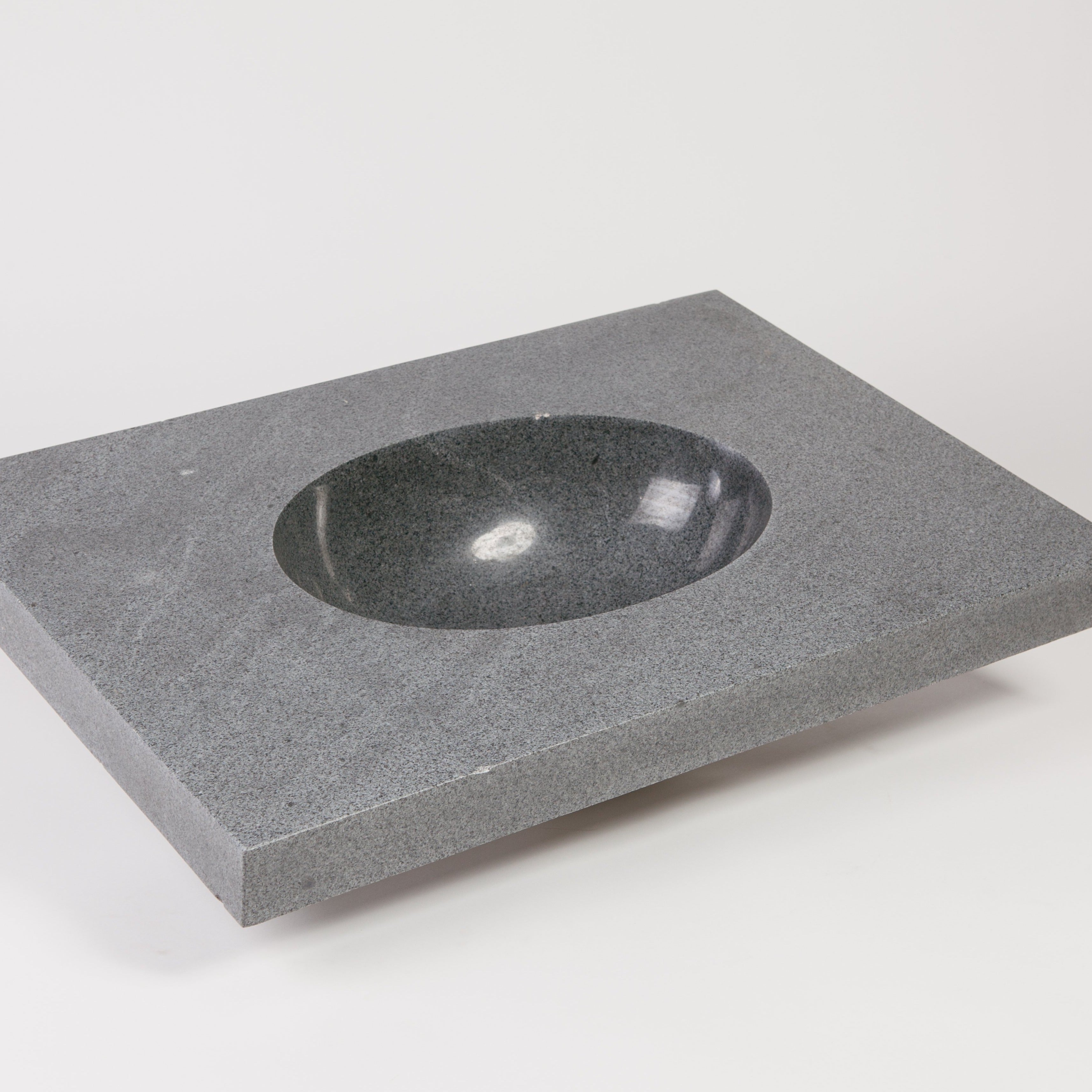 Integral Sink with countertop in Blue-Gray Granite