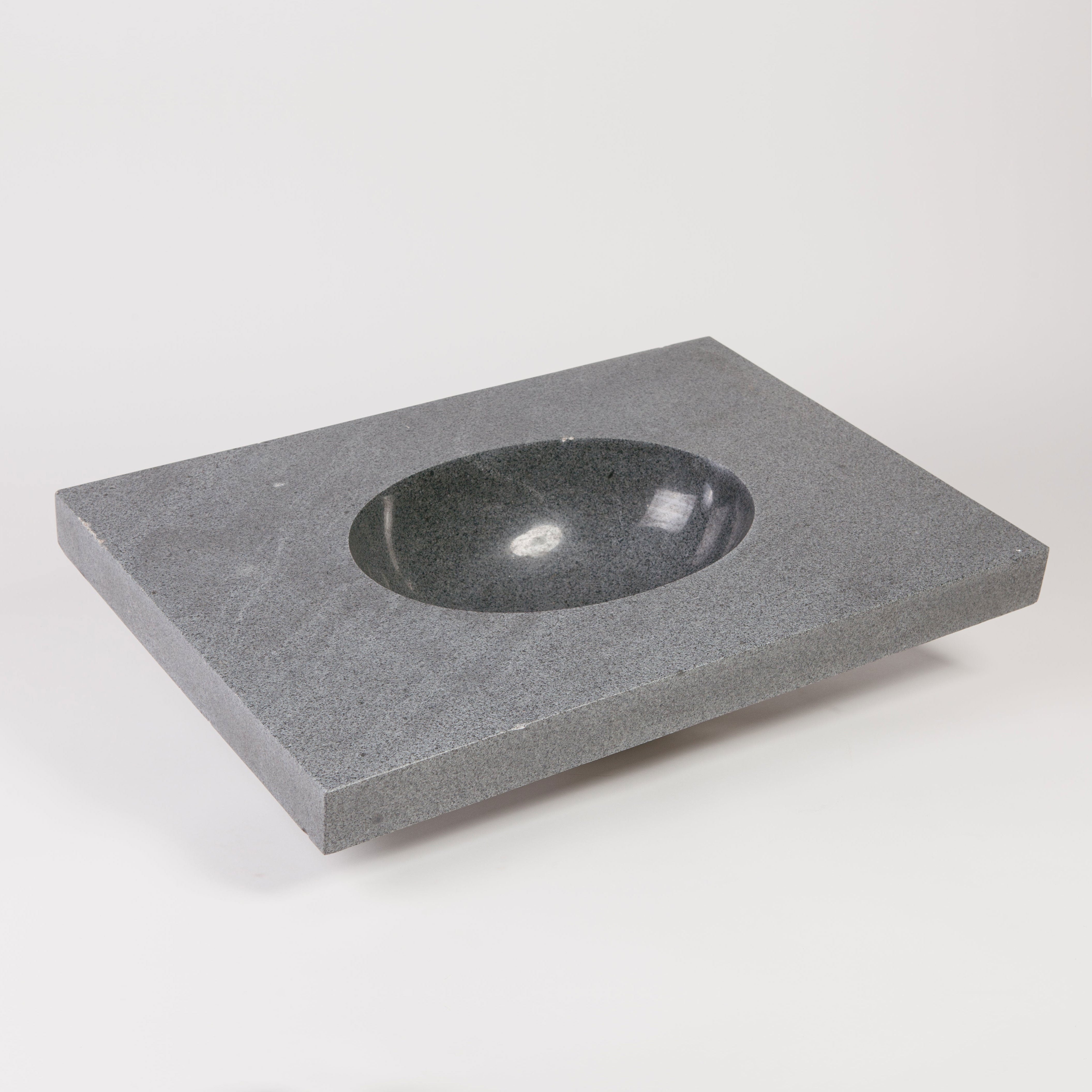 Integral Sink with countertop in Blue-Gray Granite