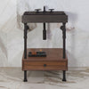 Ventus Bath Sink with Faucet Deck paired with Elemental Classic Drawer Vanity