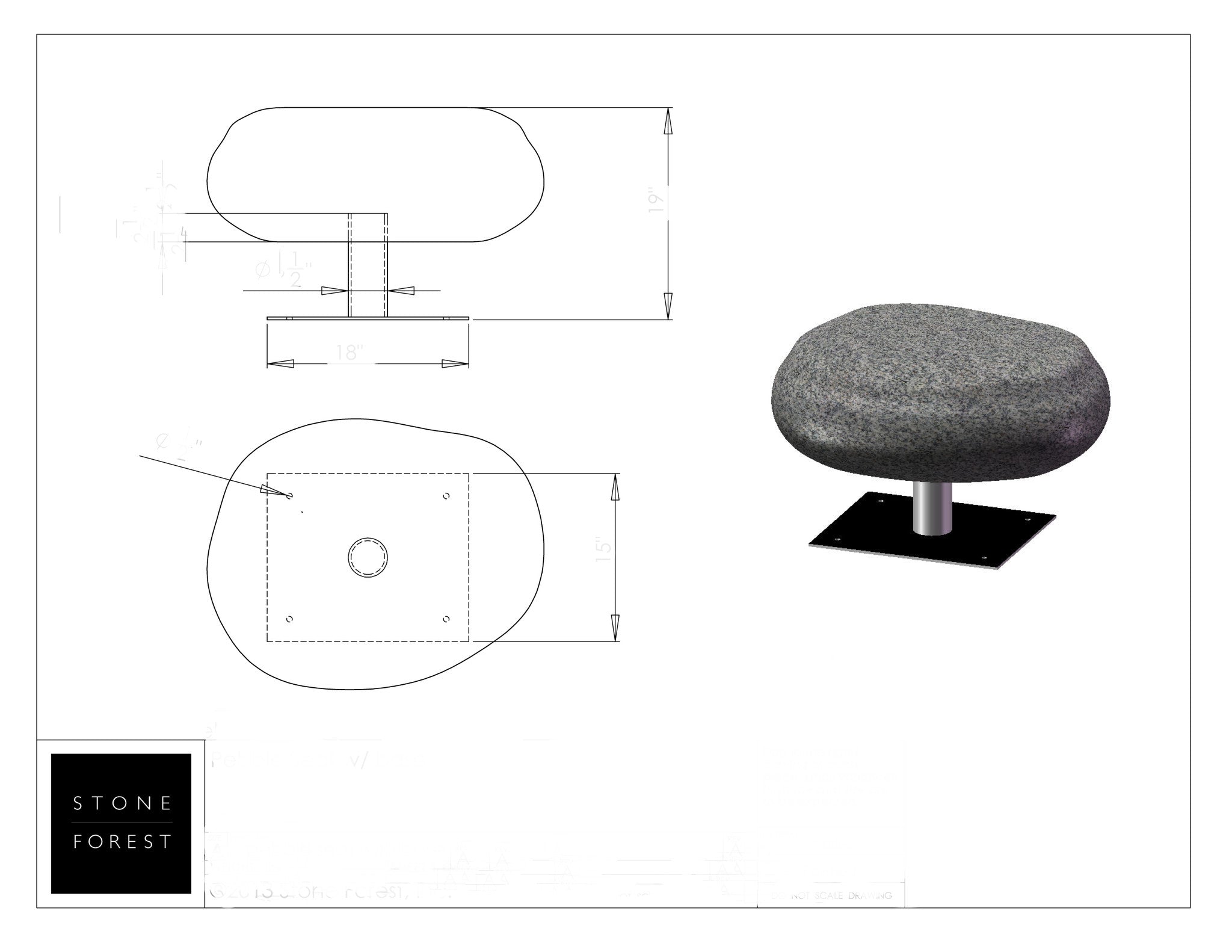 Iron Stand for Pebble Seat