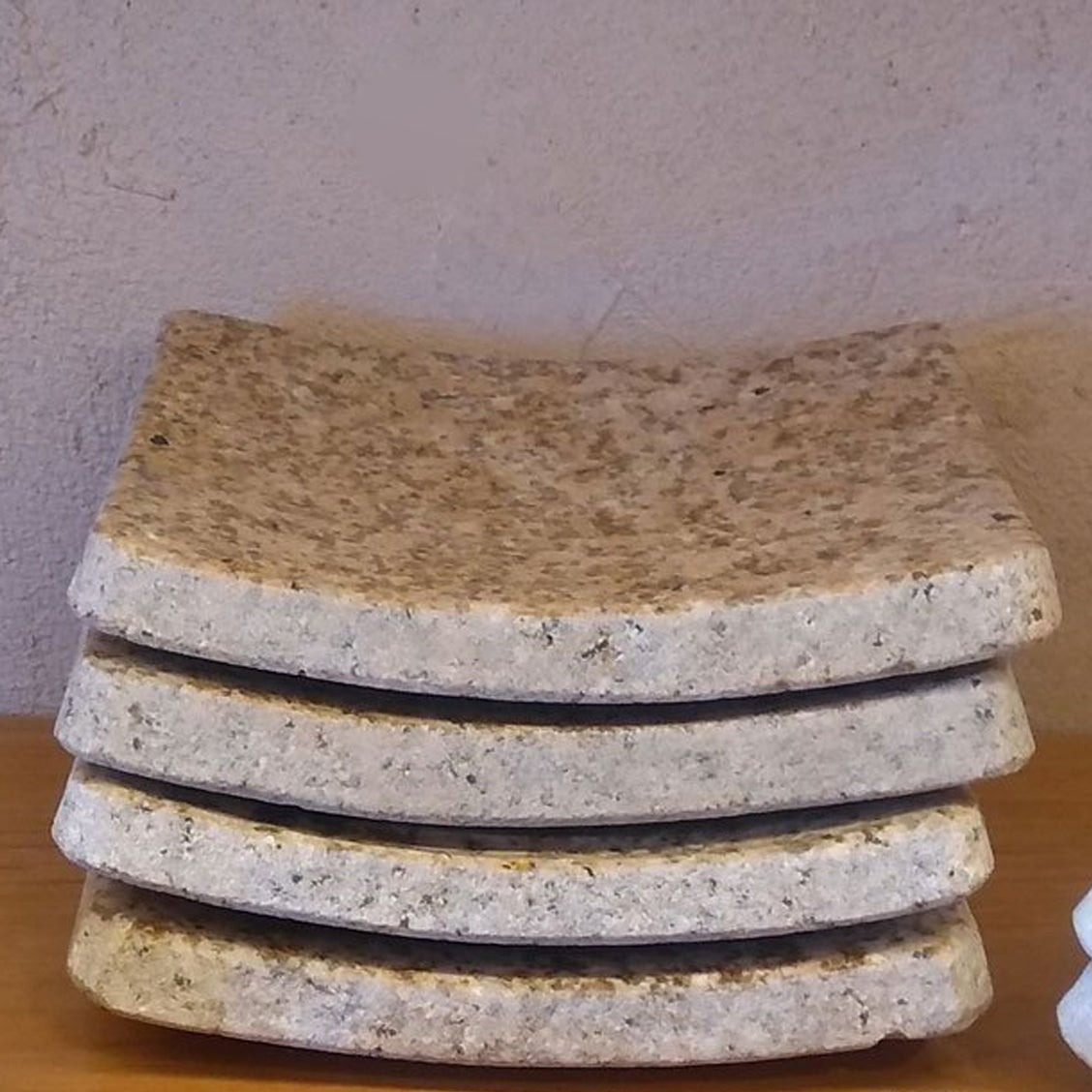 Stone Forest rectangular Beige Granite soap dishes are polished smooth. 6