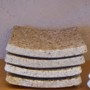 Stone Forest rectangular Beige Granite soap dishes are polished smooth. 6