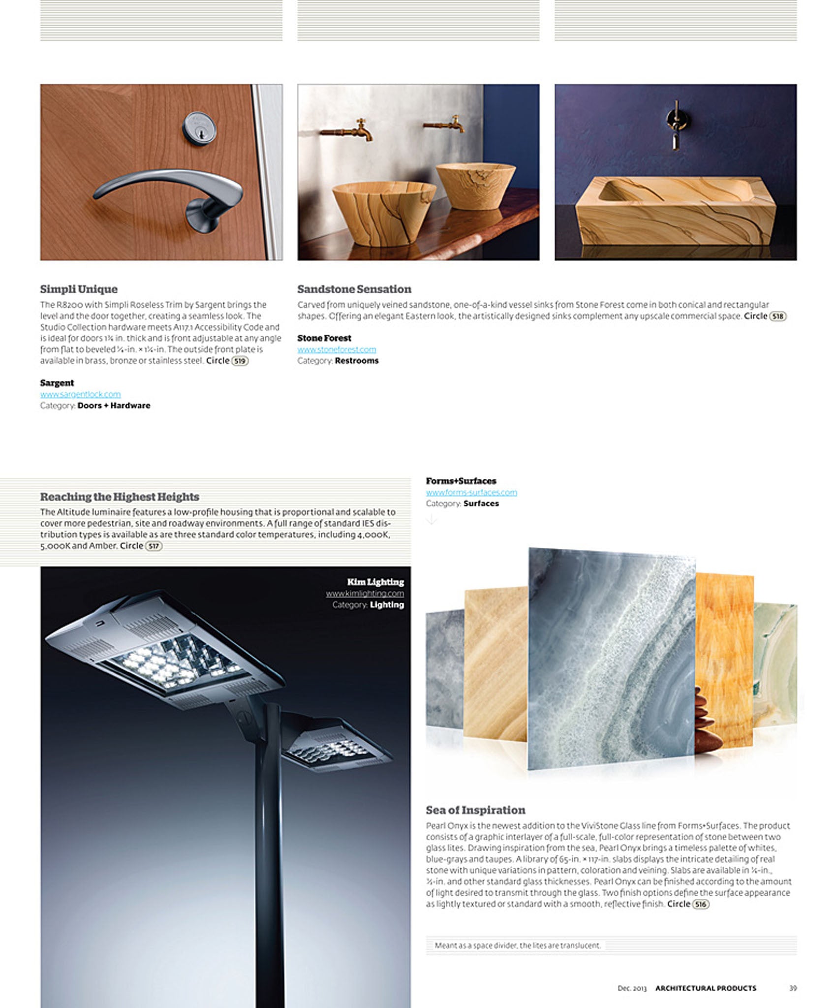 Architectural Products, December 2013