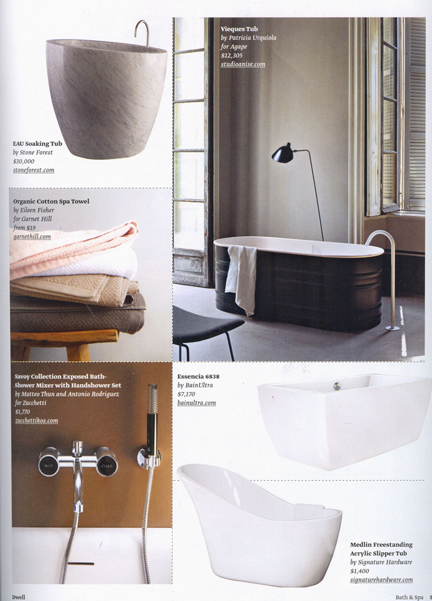 Dwell Bath & Spa, Winter 2013