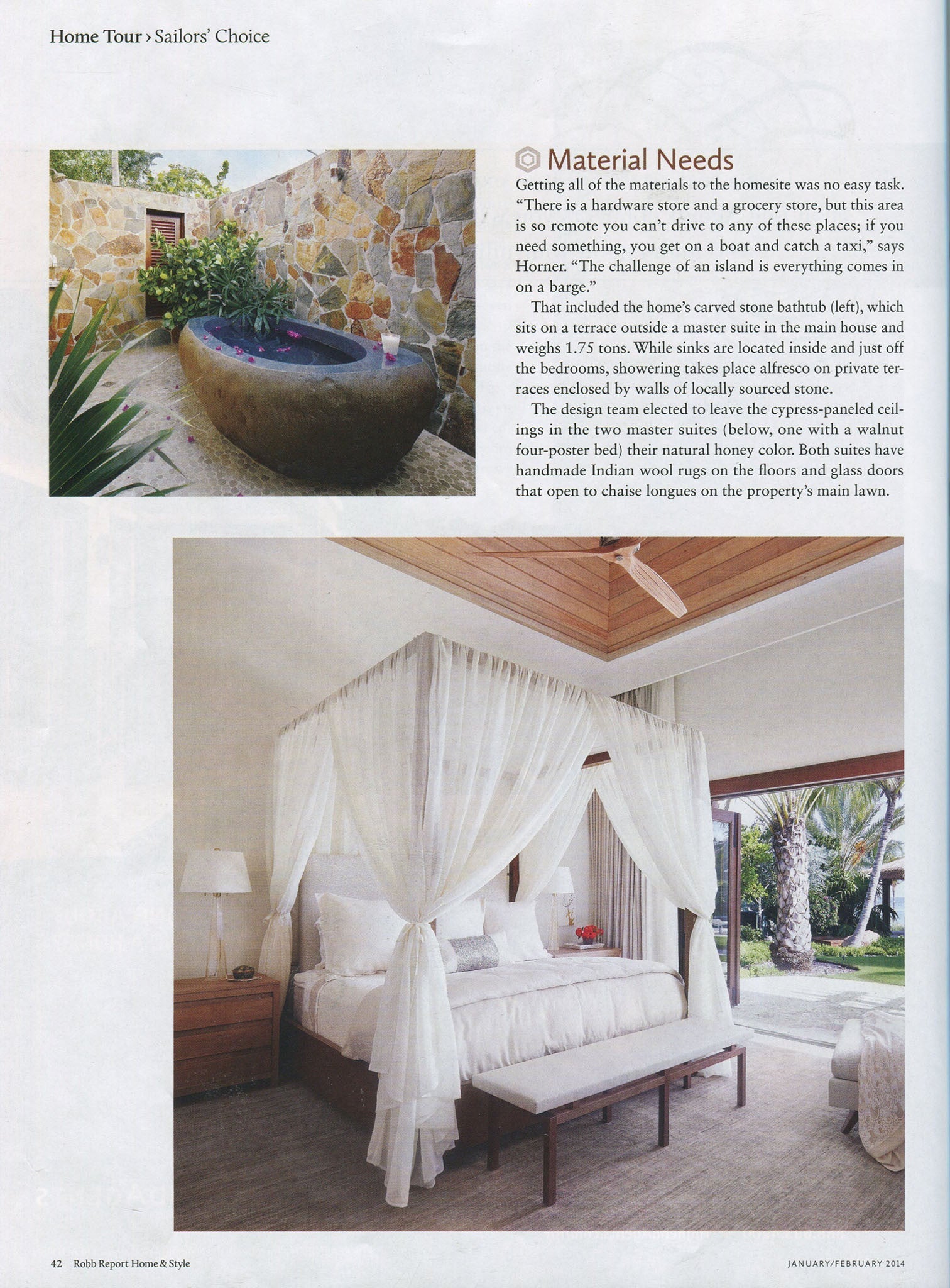 Robb Report Home & Style, January 2014