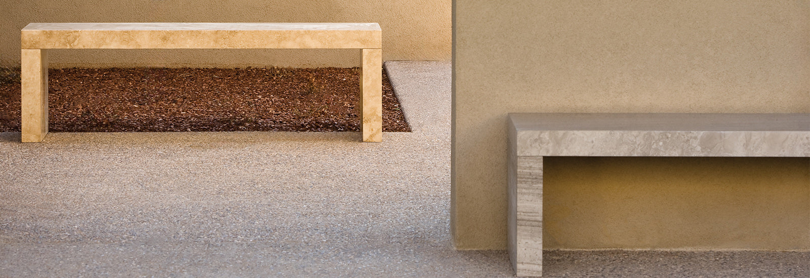 marble Sierra benches