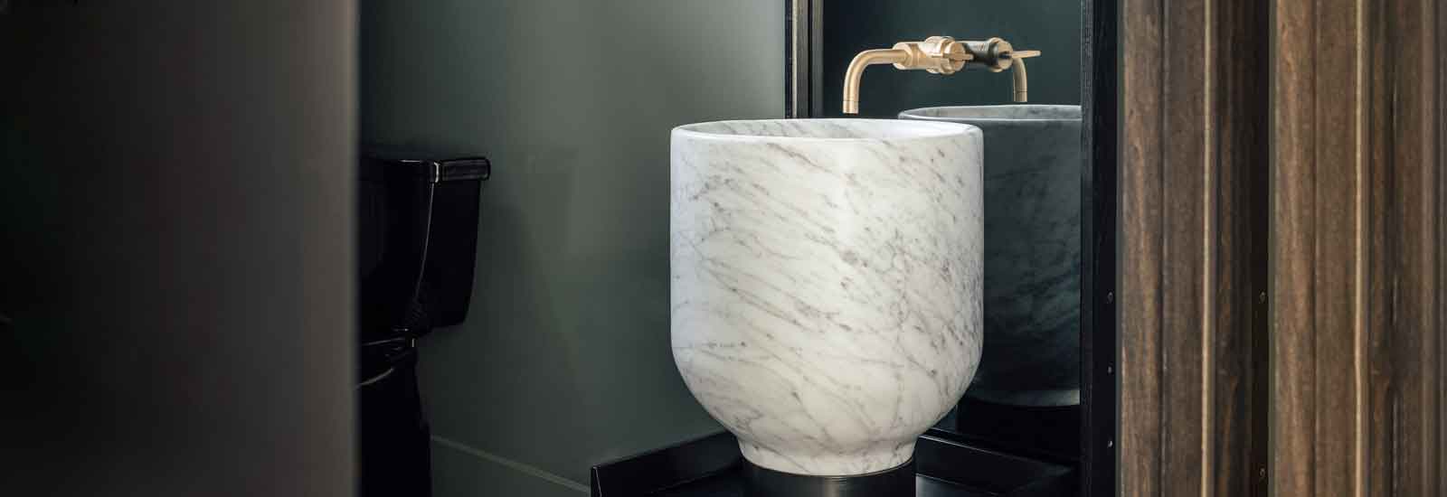 Custom Carrara Sink