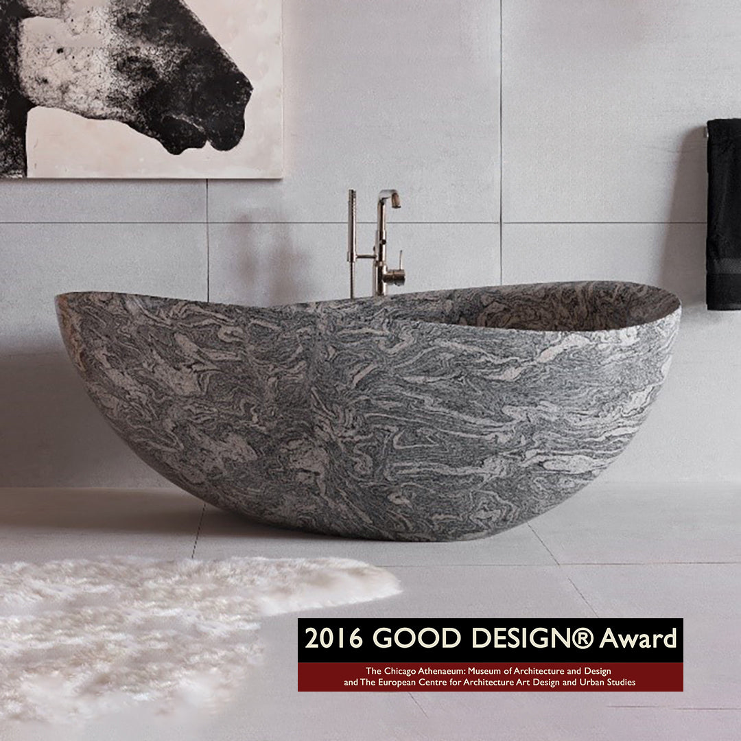 Papillon Bathtub in Cumulo Granite - 2016 Good Design Award
