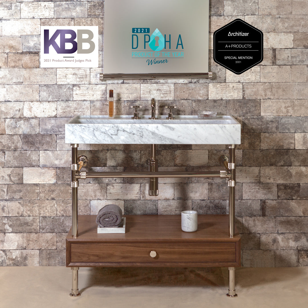 Elemental Crossbar wins three awards 2021: 1. KBB Judges Pick product award, 2. DPHA winner of Product of the  Year, 3. Architizer A+ Special mention.