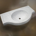 Custom Vanity Sink in carrara marble