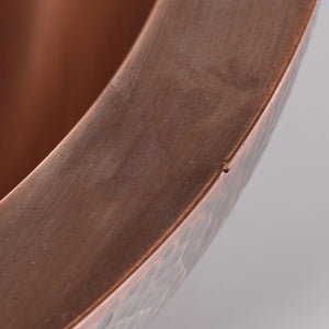 Round Hammered Copper Vessel Sink image 3 of 3