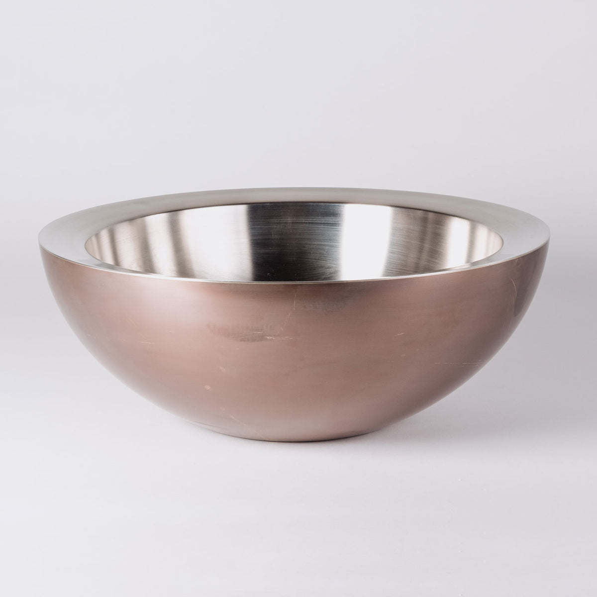 Round Copper/ Stainless Vessel Sink image 1 of 4