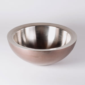 Round Copper/ Stainless Vessel Sink image 2 of 4