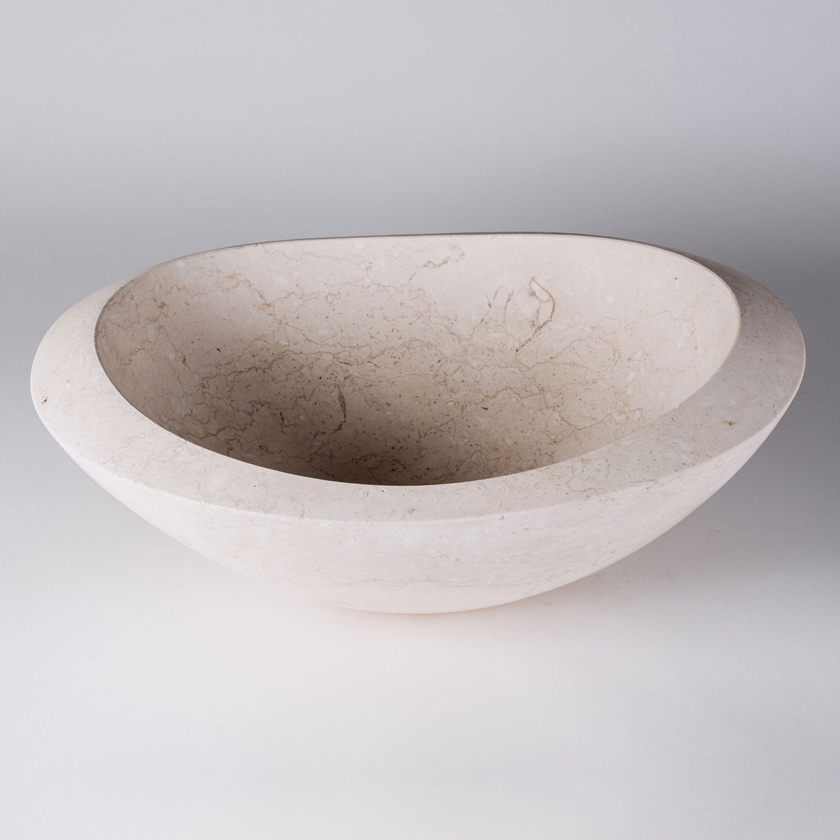 Roma Vessel Sink in Papiro Cream Marble image 1 of 2