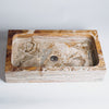 Milano Vessel Sink in Onyx Travertine