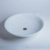 Round Vessel Sink in Carrara Marble