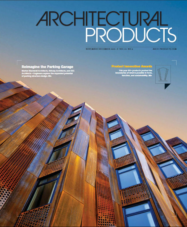 Cover of 'Architectural Products' magazine December 2025