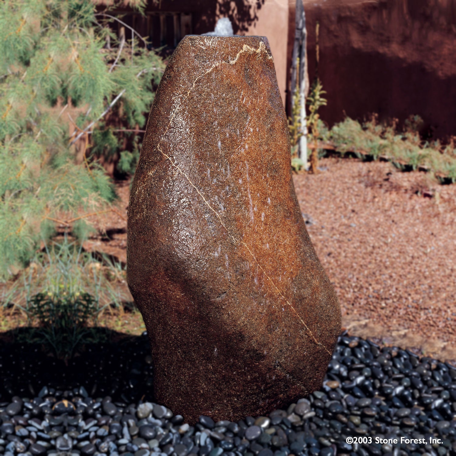 Stone Forest Natural Boulder garden fountain 36" high