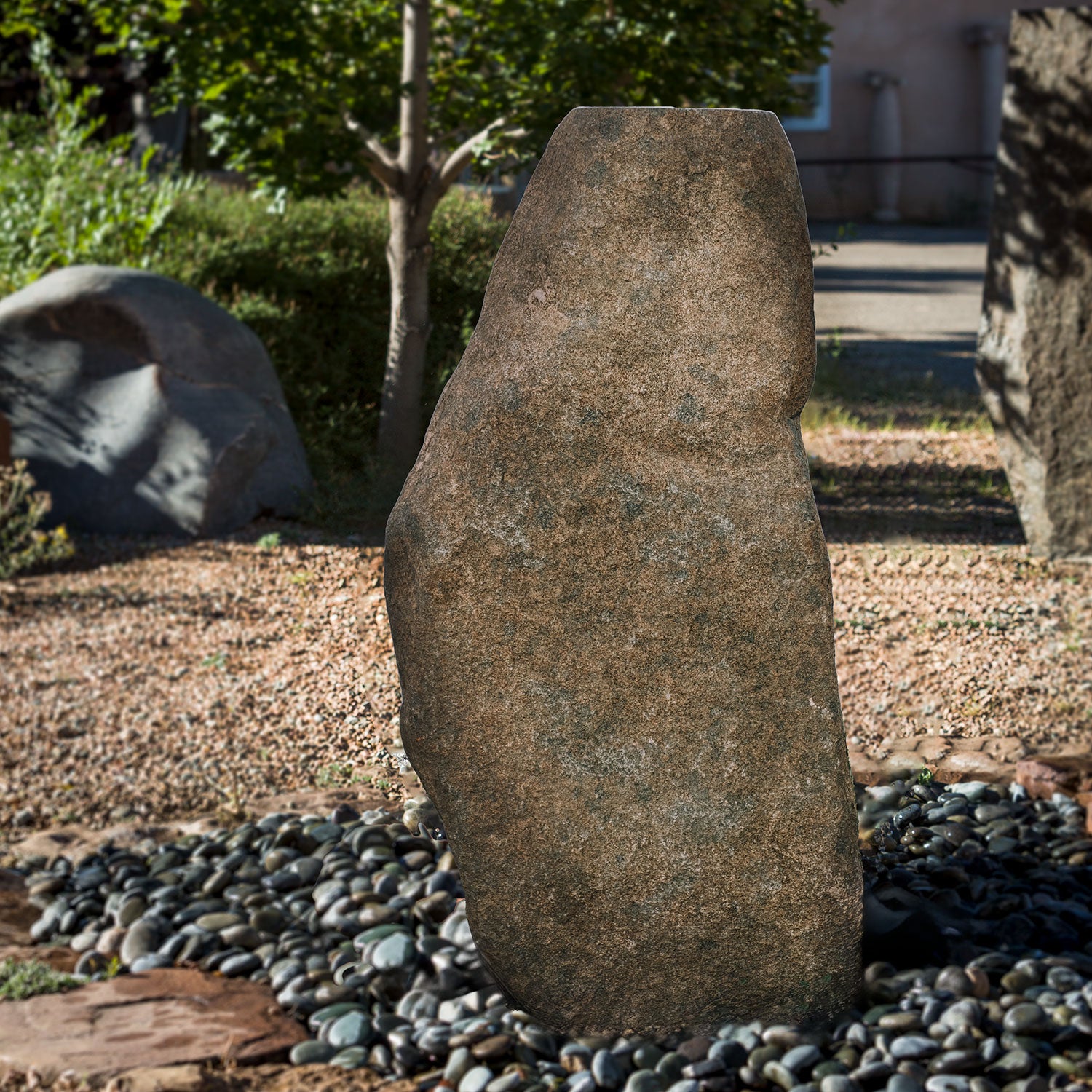 Stone Forest one-of-a-kind Large Granite Boulder garden fountain 69"h x 33"w