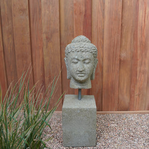 Buddha Head on stand image 1 of 2