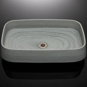 Forma vessel sink in grigio sandstone