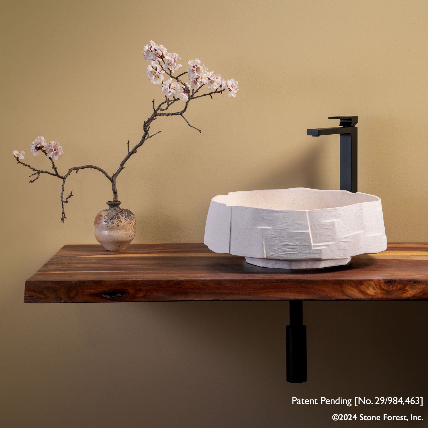 Limestone Edo vessel sink