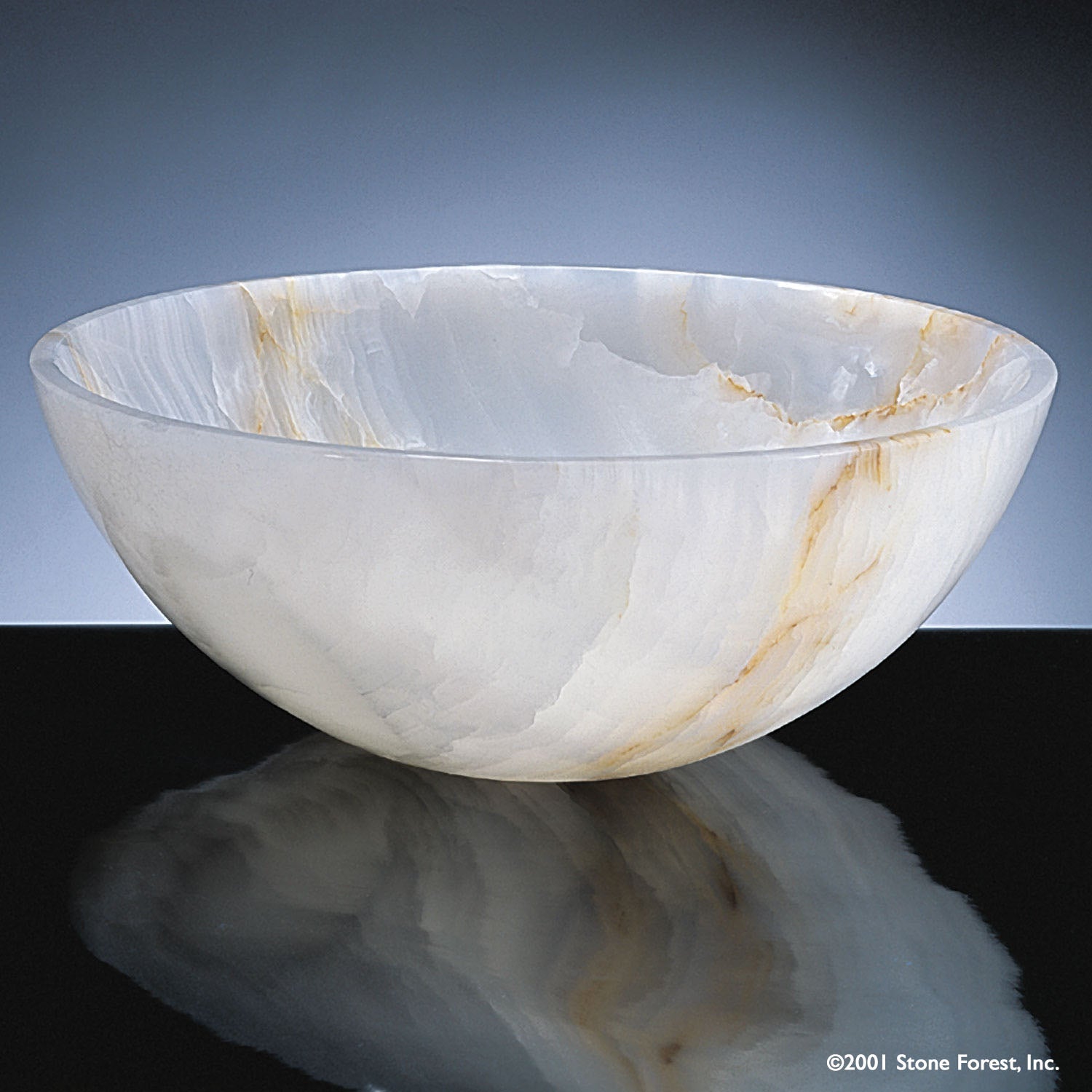 white onyx Urban Vessel bath sink