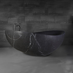 Custom Papillon Tub in honed nero marquina image 1 of 1