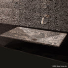 Verona Vessel bath sink carved in cumulo granite