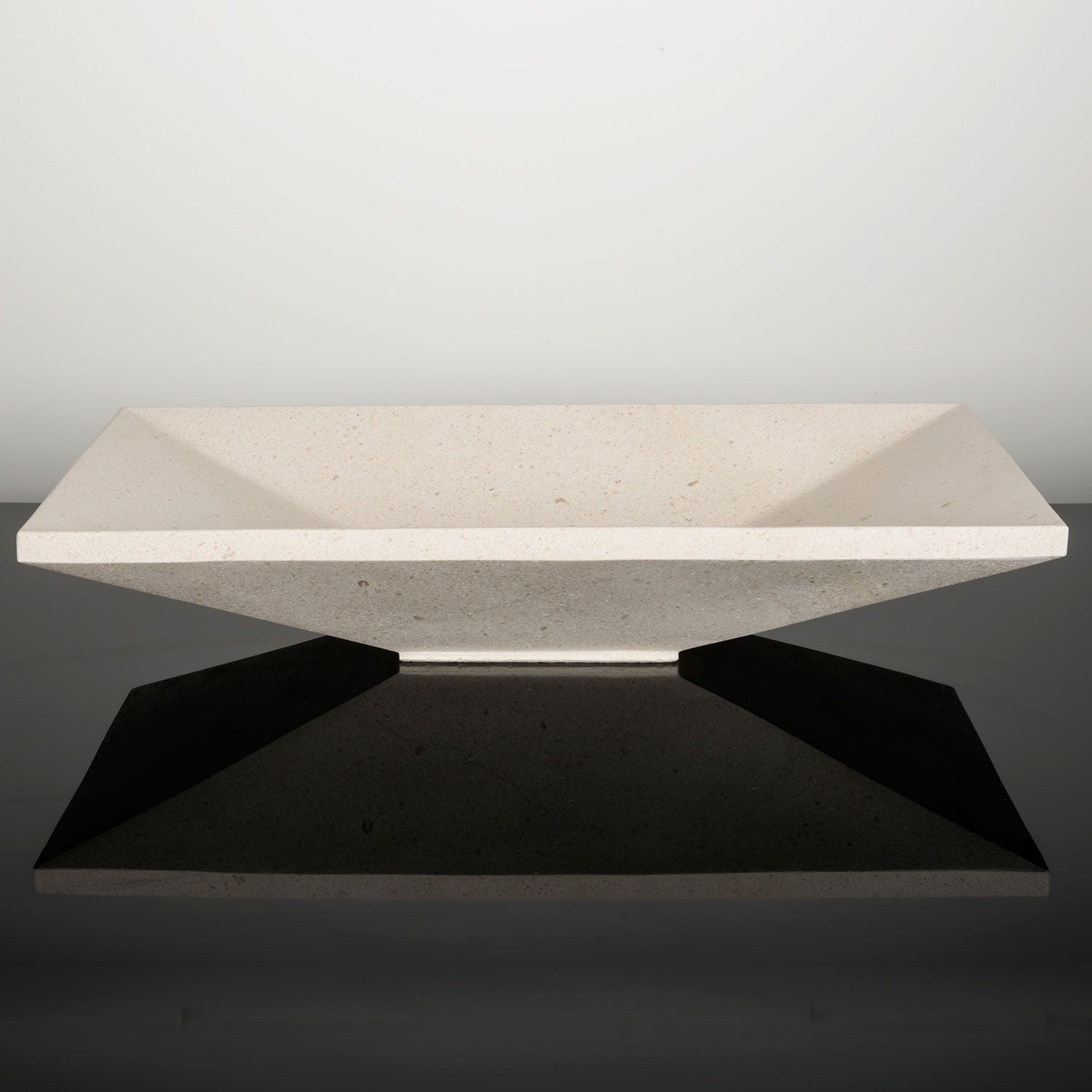 Verona Vessel sink in desert cream limestone