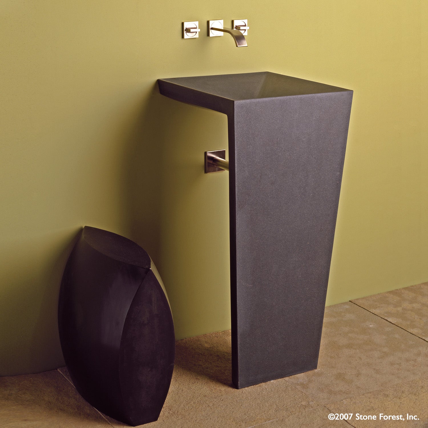 Zero Pedestal - granite with a honed finish