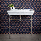  Bordeaux Vanity on Facet Legs 