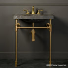Vintage Washbasin Bath Sink marquina taupe marble